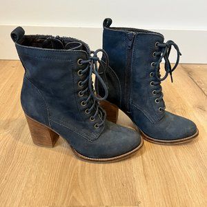 Navy Blue Steve Madden Booties